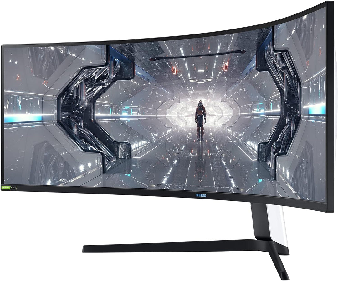 Samsung Odyssey G9 Curved Gaming Monitor C49G94TSSP, 49 Zoll, VA-Panel, QLED, DQHD-Auflösung, AMD Fr