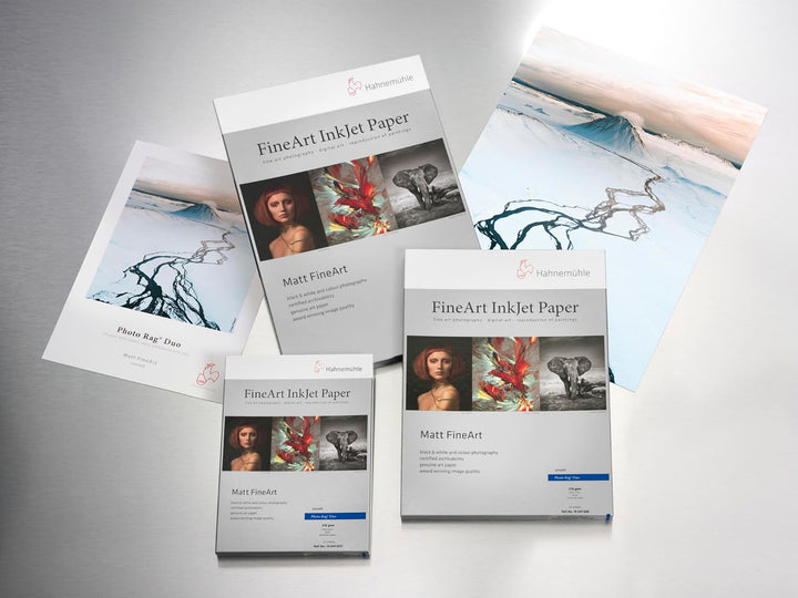 Hahnemühle 10641607 Digital FineArt Photo Rag Duo, 276 g/m², DIN A4, 210 x 297 mm, weiss, 210 x 297