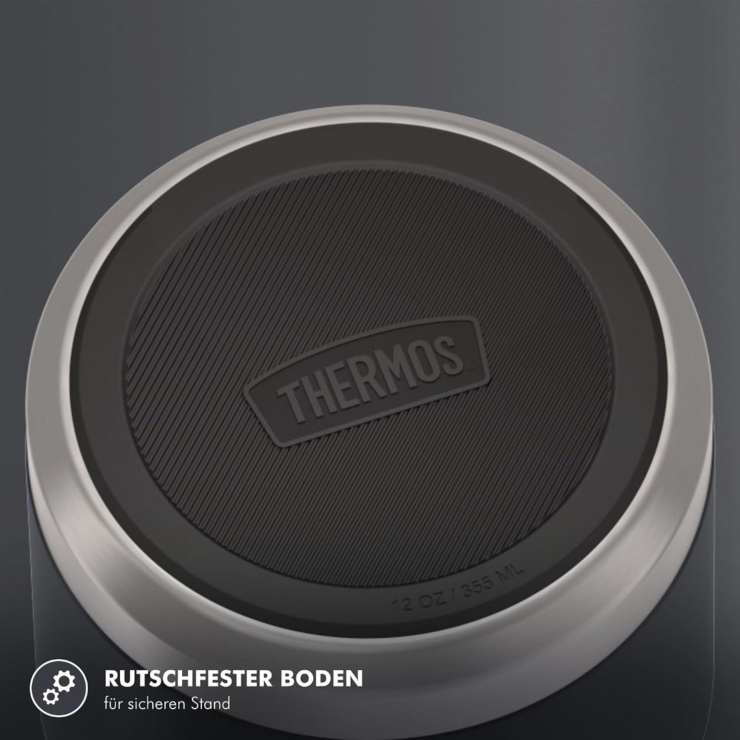 Thermos ICON Kids Thermobehälter für Essen 0,35l, dunkelgrau, graphite, Edelstahl, absolut dicht, hä