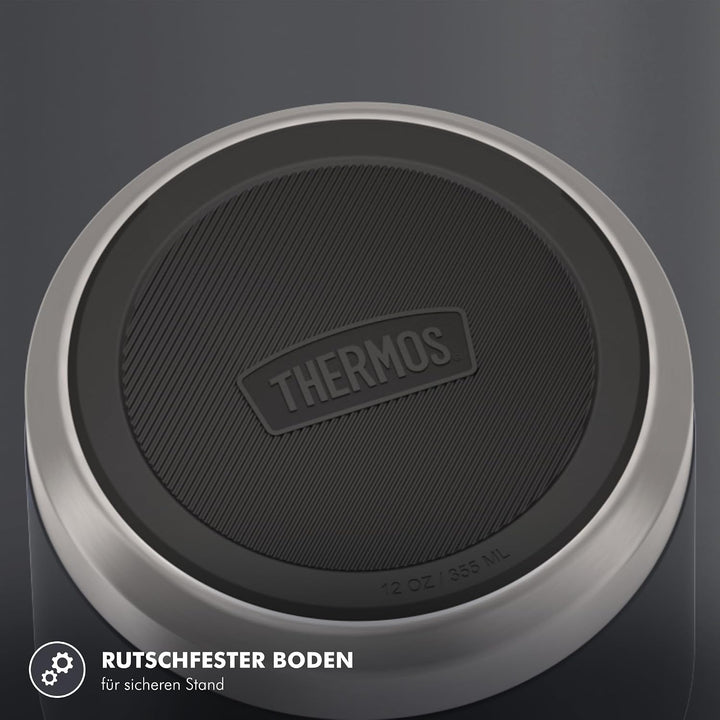 Thermos ICON Kids Thermobehälter für Essen 0,35l, dunkelgrau, graphite, Edelstahl, absolut dicht, hä