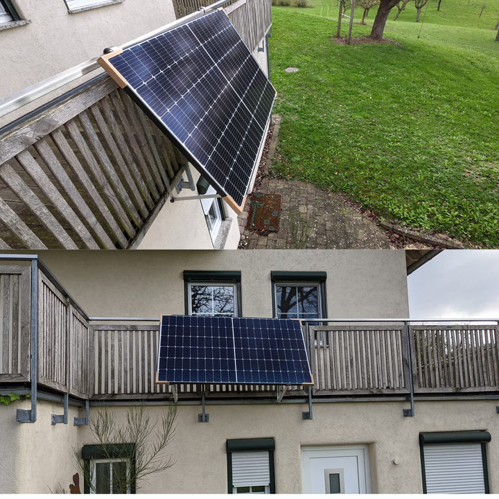 Solarpanel Halterung,Universal Solarmodul Halterung Flachdach,Solarmodul Halterung mit Einstellbarem