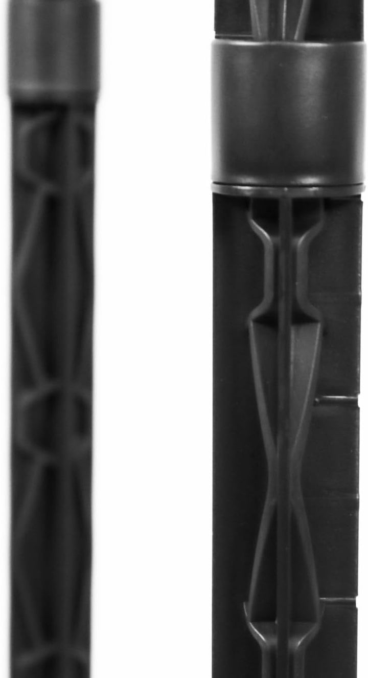 com-four® 3X Müllsackständer mit Deckel - in 3 möglichen Höhen aufbaubar - optimal für Heim, Garten,