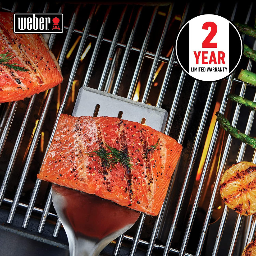 Weber 6769 Präzisions-Grillspachtel, Silber/schwarz Grill, Spachtel, Grill, Spachtel