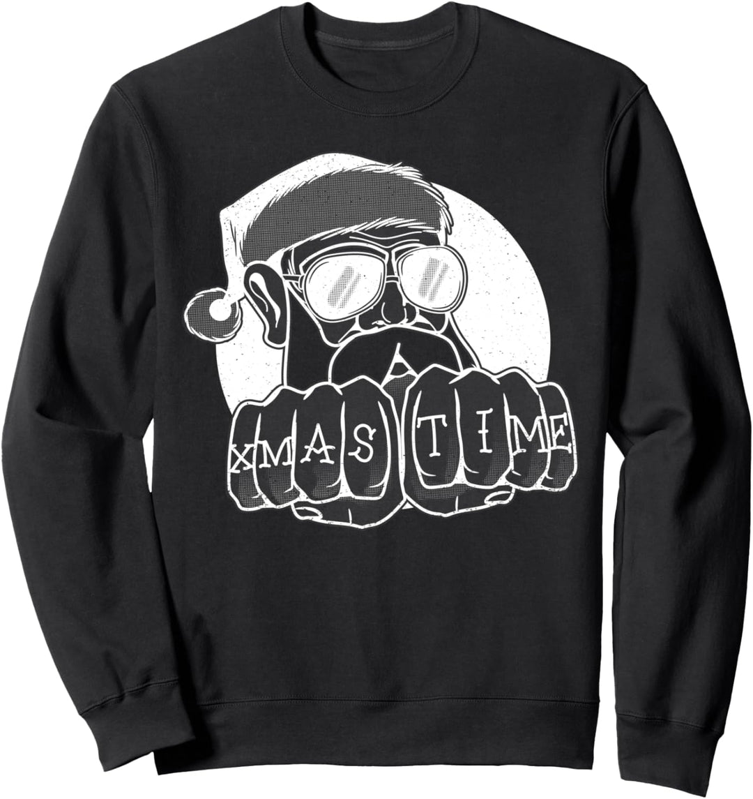 Lustiges Weihnachtszeit cooles Weihnachtsmann Sweatshirt