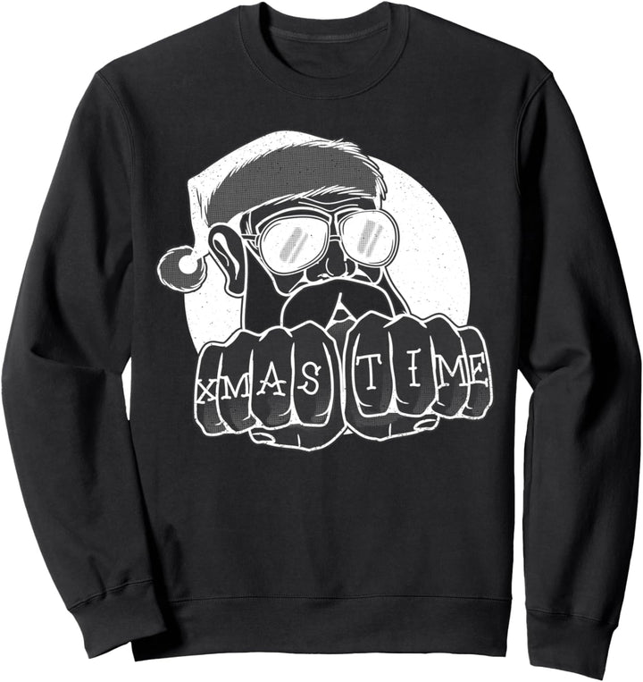 Lustiges Weihnachtszeit cooles Weihnachtsmann Sweatshirt