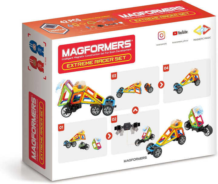 MAGFORMERS Extreme Racer Set 279-11 Mehrfarbig