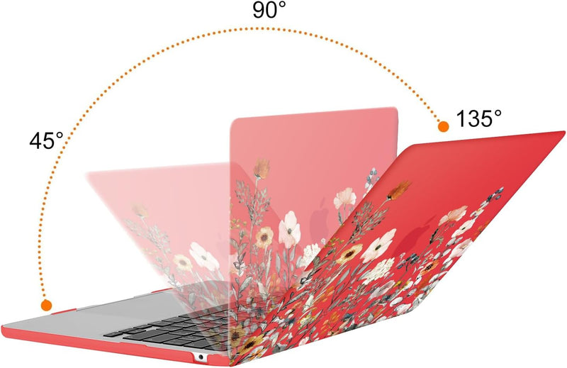 MOSISO Hülle Kompatibel mit MacBook Air 13,6 Zoll 2022-2024 A2681 M2 Chip mit Liquid Retina Display