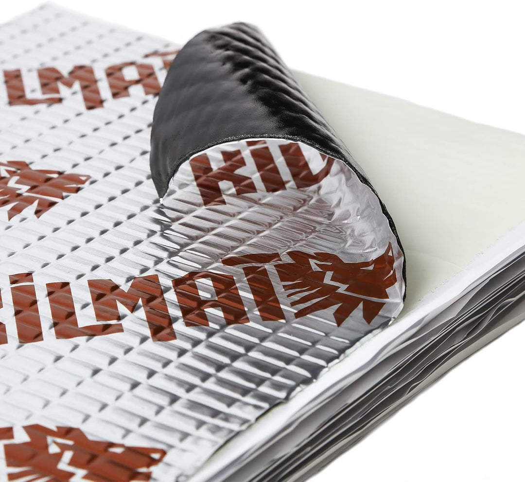 KILMAT 2 mm 1.7 m² Selbstklebende Alubutyl Anti Dröhn Dämmmatte Auto Dämmung Schalldämmung und Schal