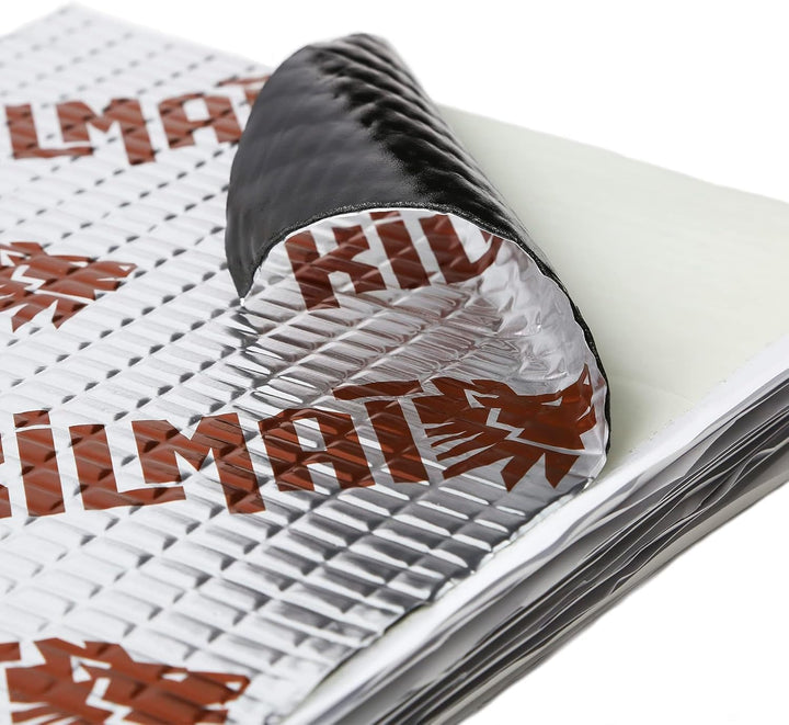 KILMAT 2 mm 1.7 m² Selbstklebende Alubutyl Anti Dröhn Dämmmatte Auto Dämmung Schalldämmung und Schal