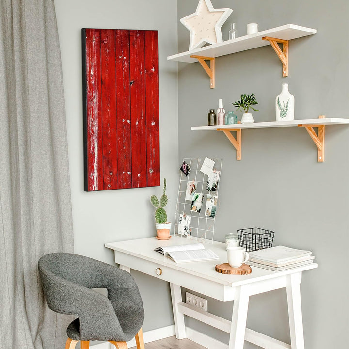 banjado® Magnettafel 37 x 78cm / Magnetwand aus Metall/Magnetpinnwand als Memoboard/Pinnwand Magnett