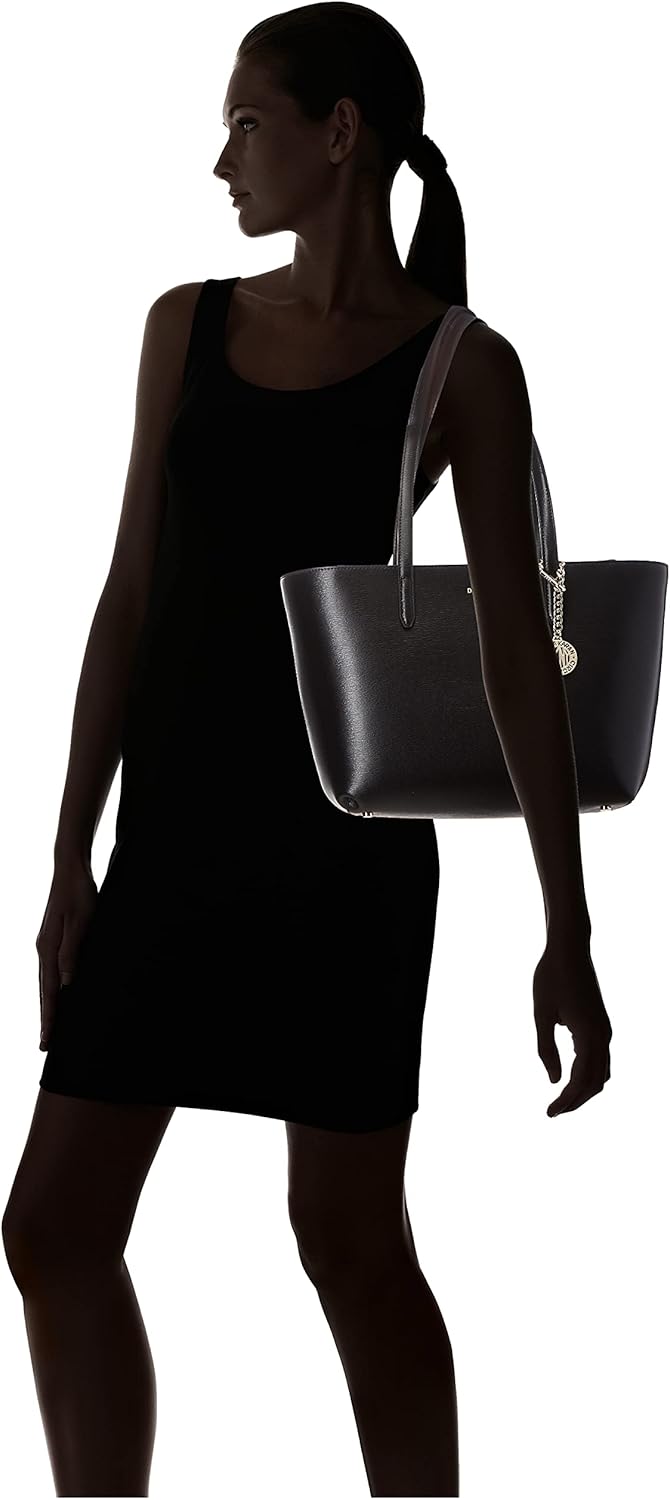 DKNY Damen Bryant Medium Zip Tote Tote Einheitsgrösse Black Gold, Einheitsgrösse Black Gold