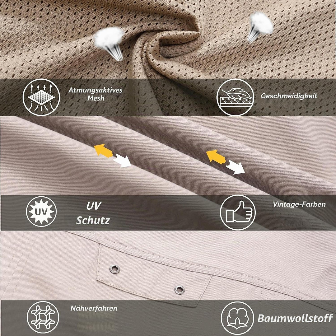 Herren Outdoor Weste Anglerweste mit Vielen Taschen Freizeit Jagd Herrenwesten Sommer Camping Multif