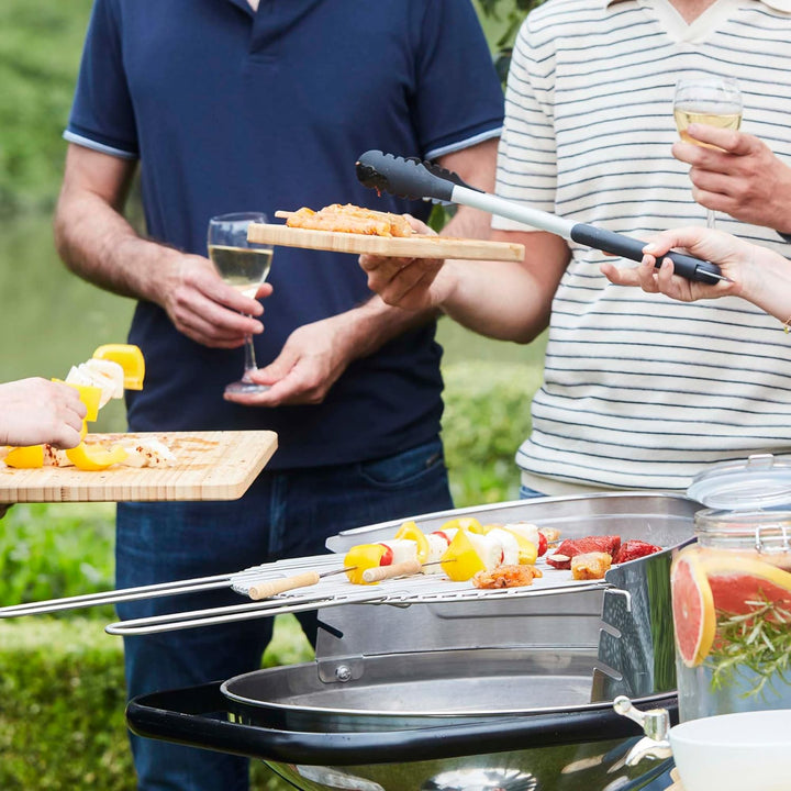 Barbecook Grillrost rund 50 cm mit zwei festen Haltegriffen für Holzkohlegrill, BBQ grill zubehör, e