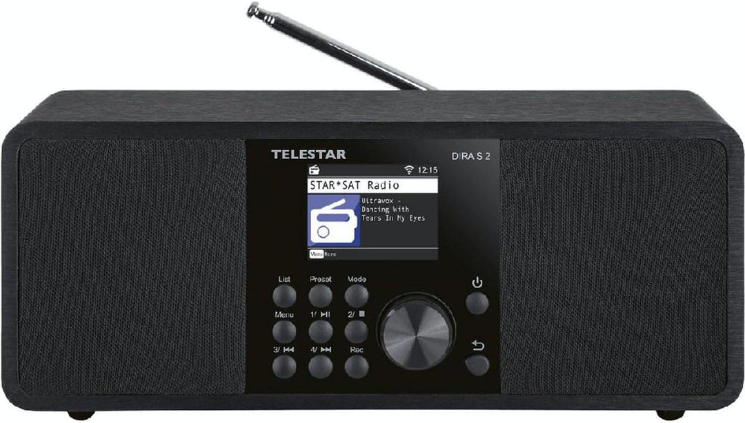 Telestar DIRA S 2 Multifunktions-Stereoradio Digiradio, Hybridradio, DAB+/UKW Stereo Schwarz, Stereo