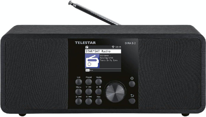 Telestar DIRA S 2 Multifunktions-Stereoradio Digiradio, Hybridradio, DAB+/UKW Stereo Schwarz, Stereo