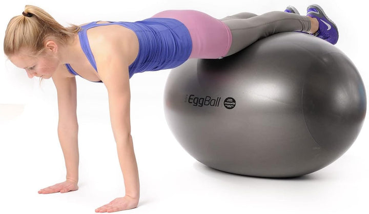 Original PEZZI Eggball MAXAFE 55 cm weiss Sitzball Gymnastikball Pezziball Ball