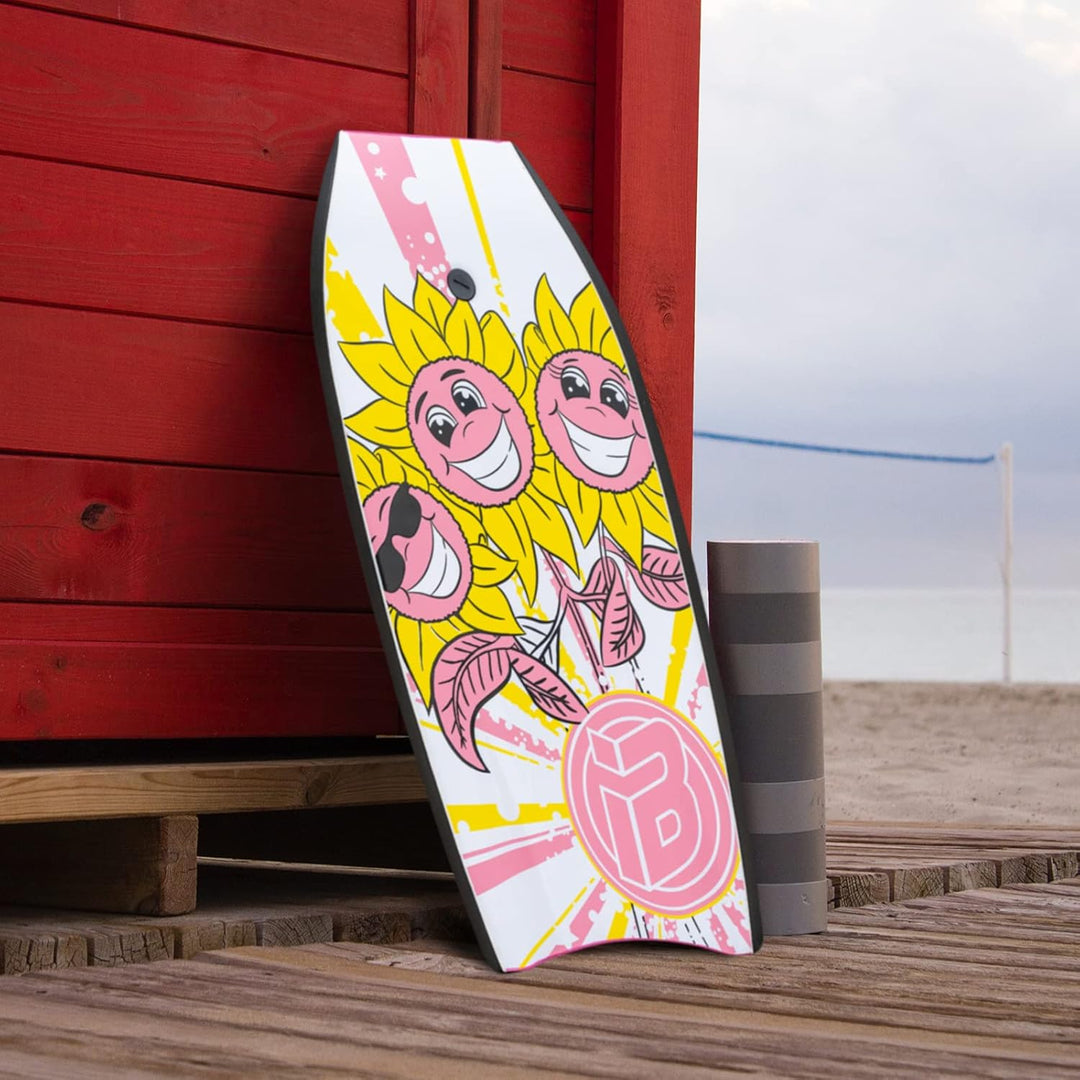 iBOARD Bodyboard, 104,1 cm, leichtes Bodyboard mit EPS-Abdeckung, Premium-Leine und Handgelenkschlau