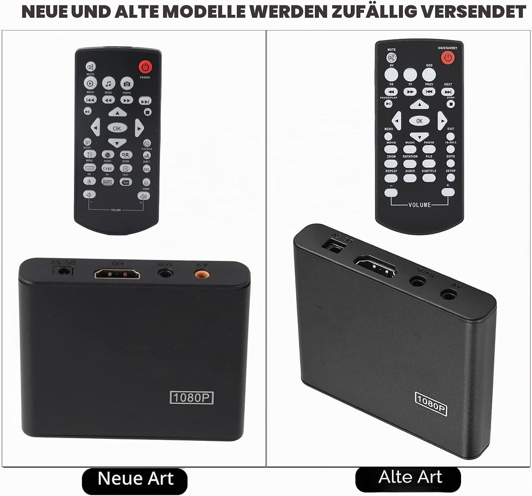 1080P Full HD Box Media Player, Starke Kompatibilität, Perfekte Dekodierung, Schönes Aussehen für TV