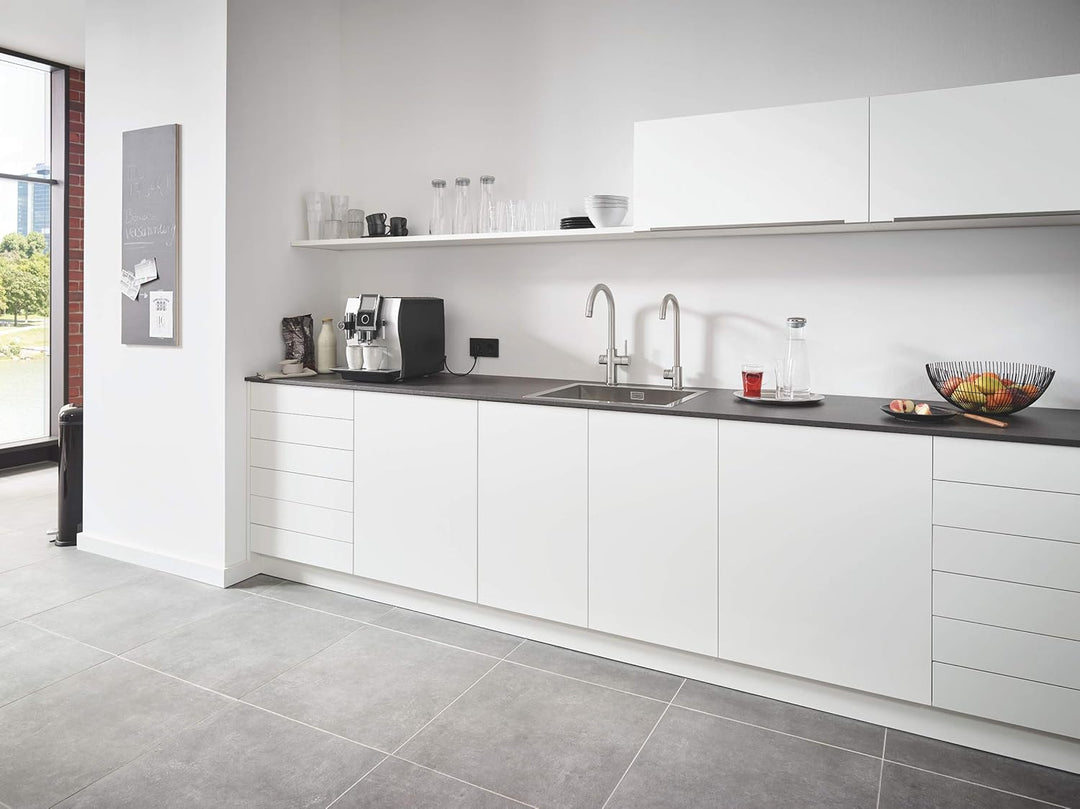 Grohe BLUE Professional C-Auslauf Kit mit Bluetooth und WiFi, Supersteel 31302DC2 supersteel C-Ausla