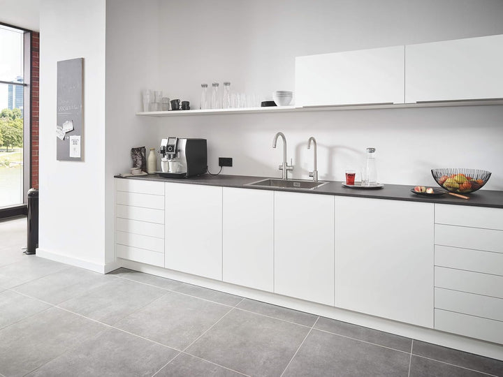 Grohe BLUE Professional C-Auslauf Kit mit Bluetooth und WiFi, Supersteel 31302DC2 supersteel C-Ausla