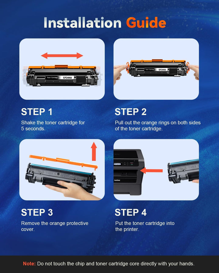 44A CF244A Toner Schwarz Kompatibel für HP 44A CF244A Toner für HP Laserjet pro M15w Toner für HP La