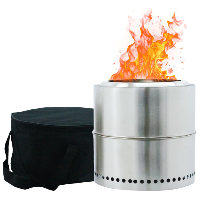 Feuerstelle, Feuerkorb, Feuertonne, Ø 37 cm, Deko für Garten,Terrasse und Balkon,Für Pellets/Holz, E