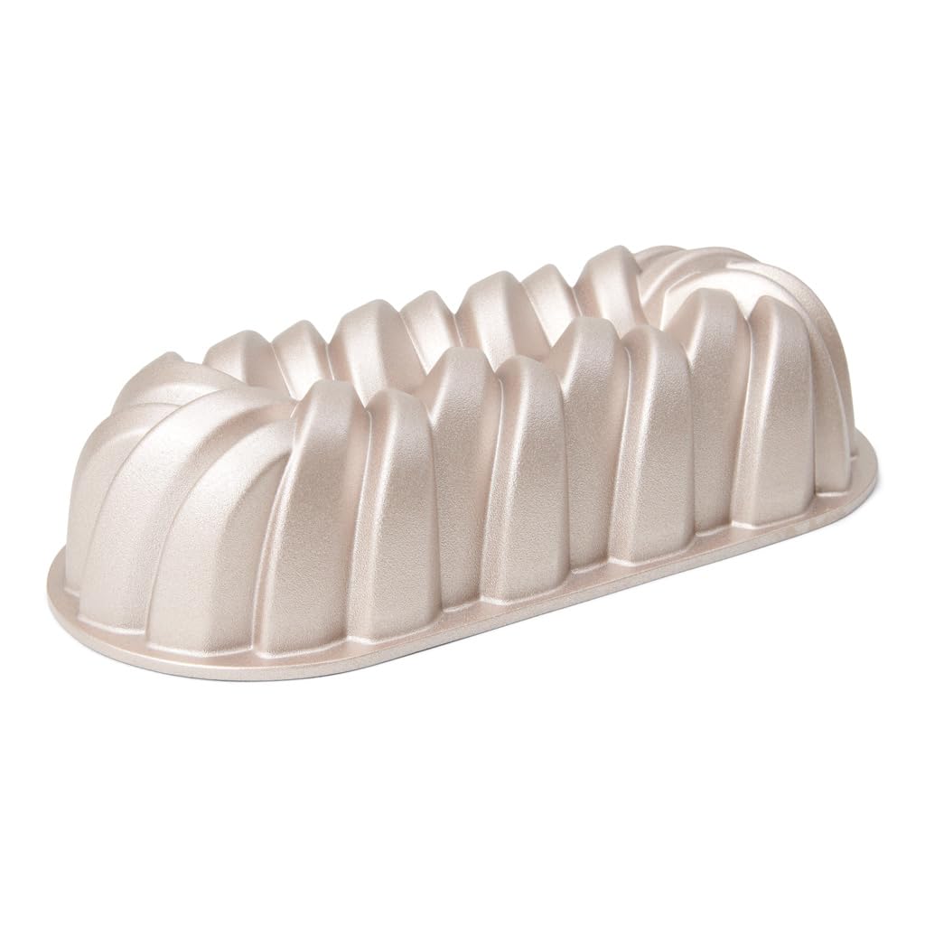 patisse 04503 – Backform Cake geflochten, Brotbackform und Brioche, gedreht, Aluminiumguss, Beige, G