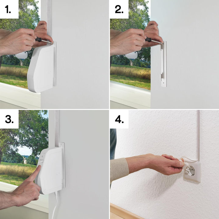 HOMEPILOT RolloTron pure smart Aufputz Minigurt - Rolladen Gurtwickler elektrisch aufputz, mit Funk