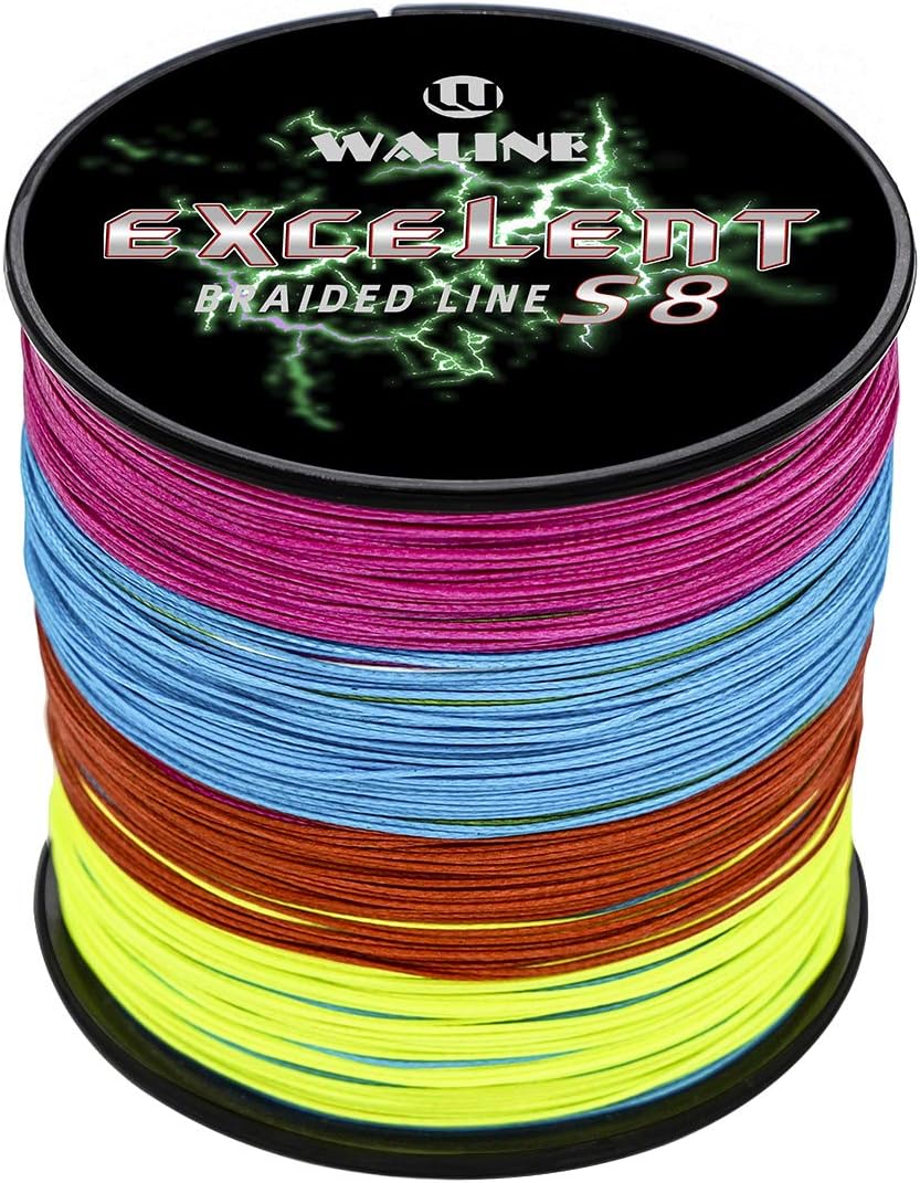 Waline 8 Stränge Super Strong PE Geflochtene Angelschnur 8fach Grün Mehrfarbig 300m 500m Angelschnur