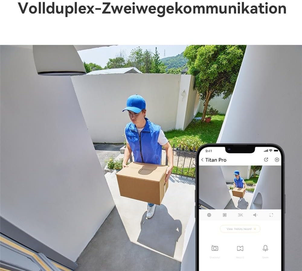 Imou Titan Pro 6MP Überwachungskamera WLAN/PoE, 360° PTZ, KI-Erkennung, 30m Nachtsicht, Sirene & Lic
