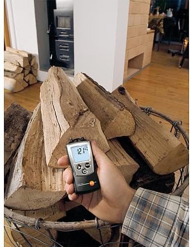 Testo 0560 6060 606-1 handliches Holz-/Materialfeuchte-Messgerät, inklusive Schutzkappe, Kalibrier-P