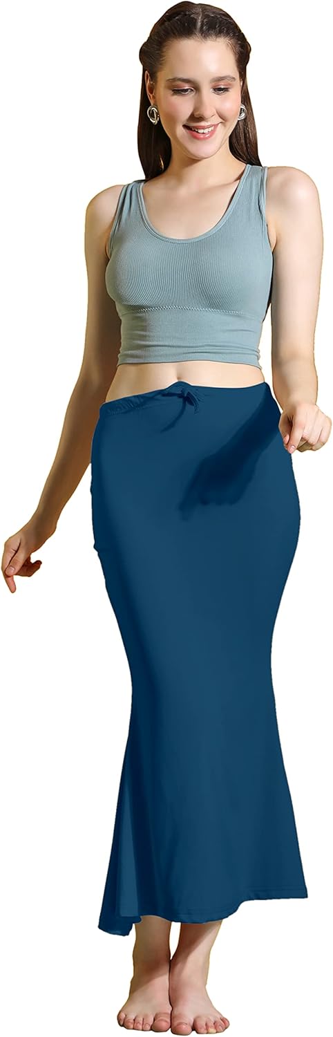 Jaanvi fashion Lycra Saree Shapewear Petticoat für Frauen, Baumwollmischung, Damenröcke, Formkleidun