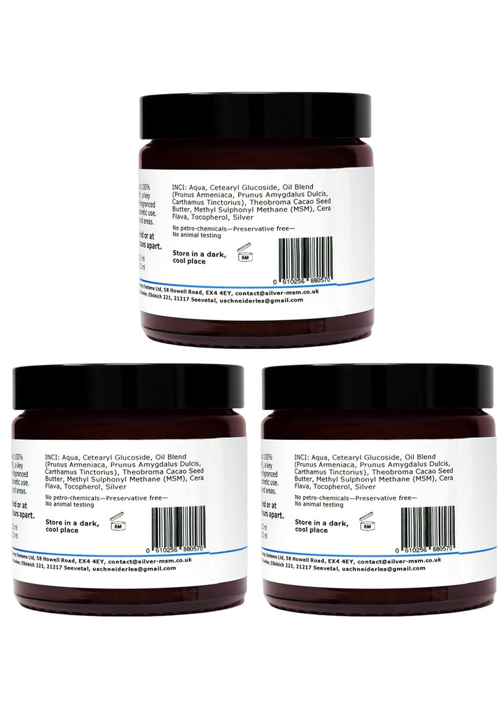 Silber-MSM Crème 3 x 120 ml 120 ml (3er Pack), 120 ml (3er Pack)