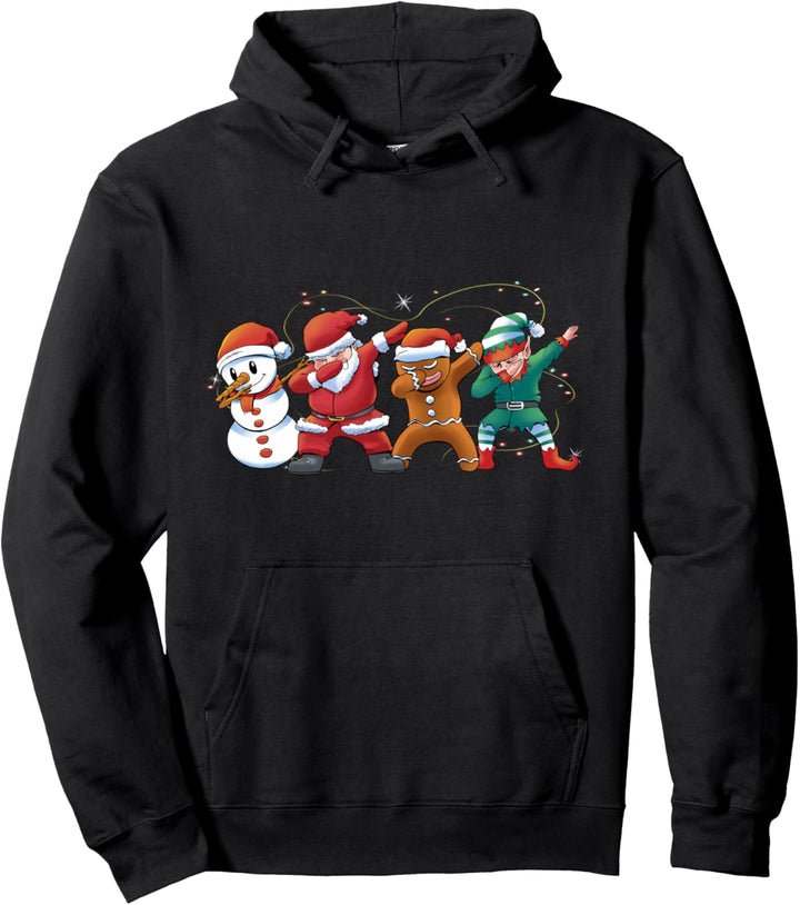 Dabbing Weihnachtsmann Santa Elf Weihnachten Pullover Hoodie