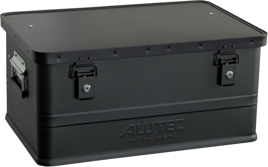 ALUTEC Aluminiumbox Classic 48 (Farbe Schwarz, Inhalt 48 ltr., Innenmasse (LxBxH) 550 X 350 X 250 mm