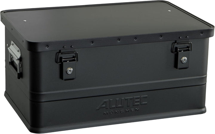 ALUTEC Aluminiumbox Classic 48 (Farbe Schwarz, Inhalt 48 ltr., Innenmasse (LxBxH) 550 X 350 X 250 mm