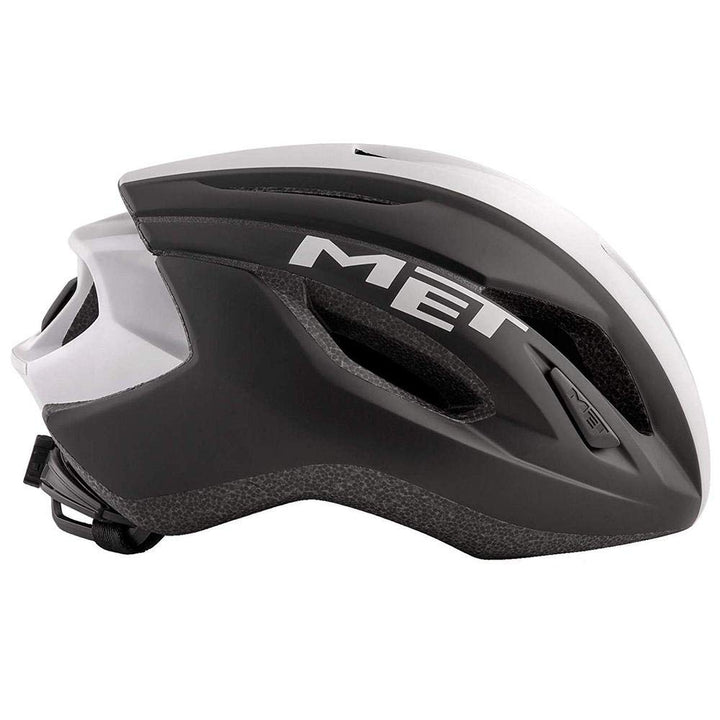 Met Fahrradhelm Strale schwarz weiss L (58-62) Unisex Erwachsene Mehrfarbig