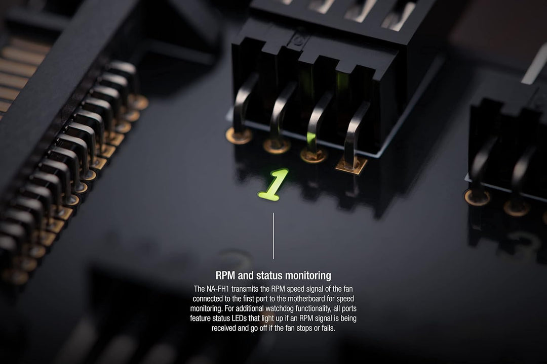 Noctua NA-FH1, 8-Kanal Lüfter-Hub für bis zu acht 12V- oder 5V-basierte 4-Pin PWM oder 3-Pin Lüfter