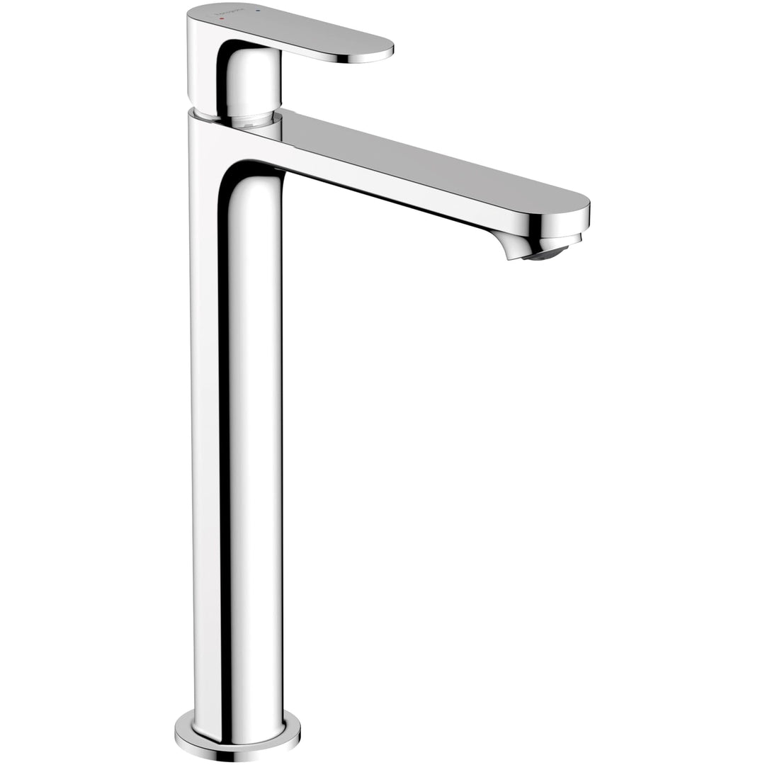 Hansgrohe Rebris S 72524001 zeitgenössische Waschbeckenarmatur mit 1 Griff, 1 Loch, 30,5 cm hoch, Ch
