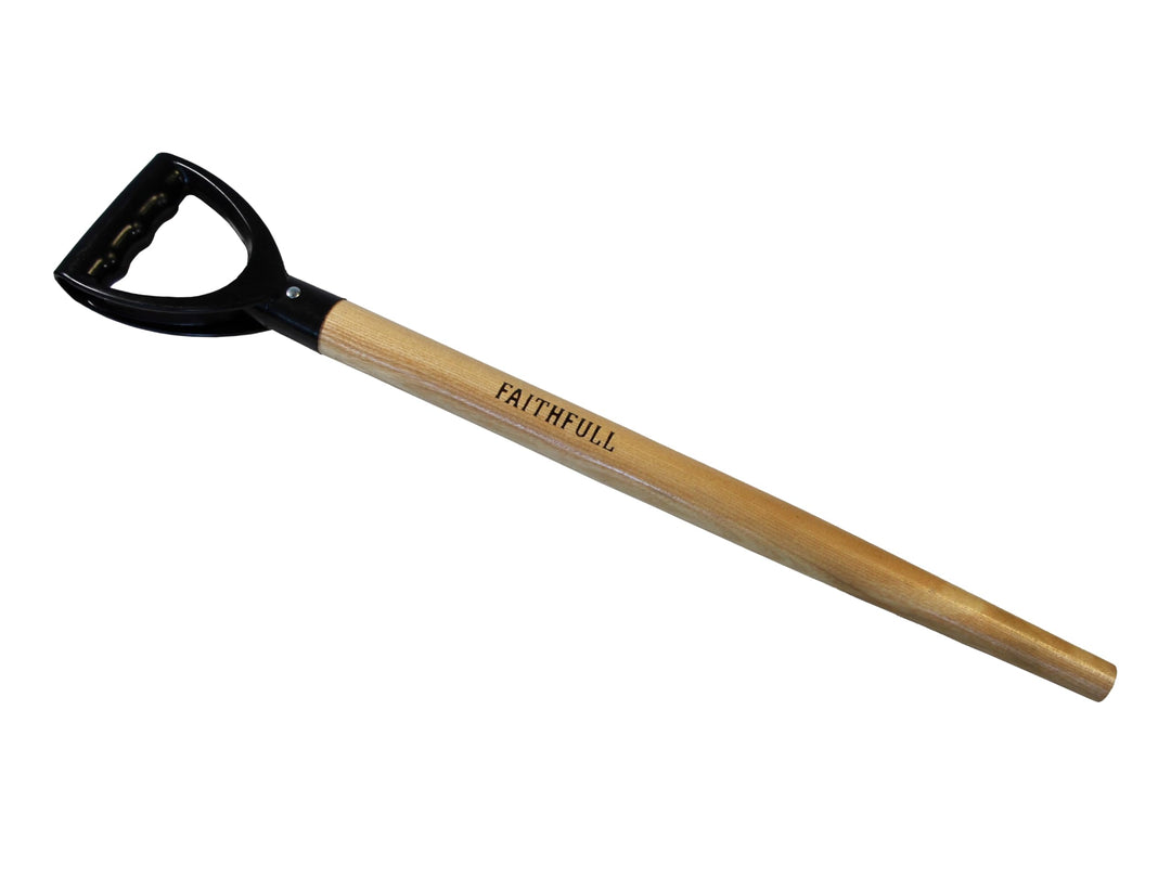 Faithfull Schaufelstiel aus Eschenholz mit Kunststoff-Griff, konusförmig, 71 cm