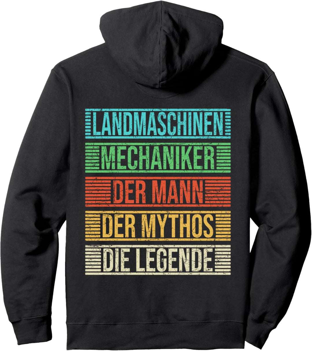 Landmaschinen Mechaniker Spruch Lustiger Vintage Spruch Pullover Hoodie