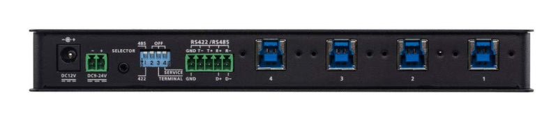 ATEN US3344I 4x4 USB 3.1 Gen.1 Switch, Industrie-Umschalter, Schwarz