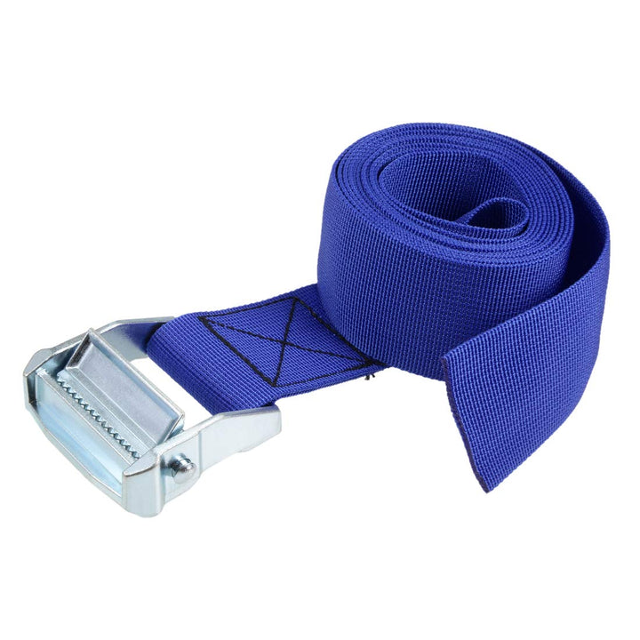 sourcing map Packung mit 1 Nocken Klemmschnalle Zurrgurt 2.5Mx50mm 500Kg Ladekappe Polypropylen für