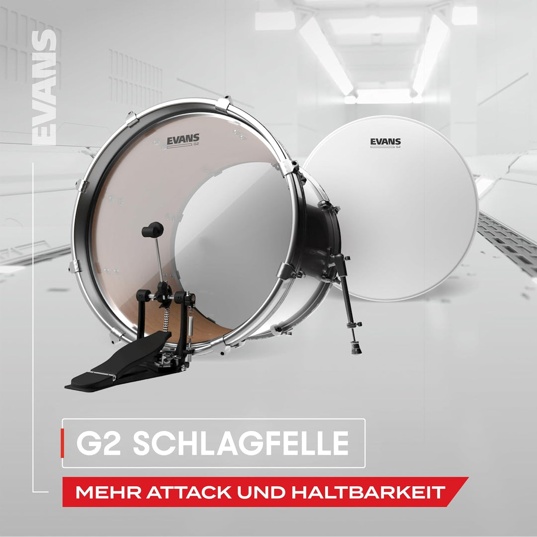 Evans ETP-G2CTD-F G2 (Coated) Fusion Tom Pack 25,4 cm (10 Zoll), 30,4 cm (12 Zoll), 35,5 cm (14 Zoll