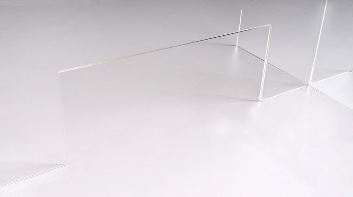 Queence | Hochwertiger Spuckschutz aus Acrylglas | Ideal für Verkaufs-/ und Empfangstresen | Thekena