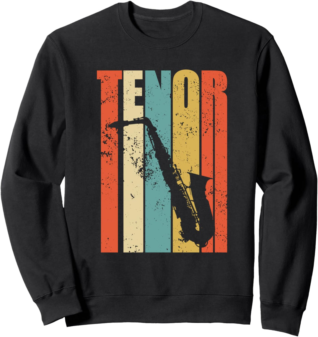 Distressed Vintage Tenor Saxophon T-Shirt Sweatshirt