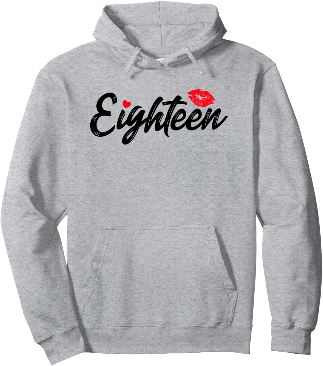 Süsses und schönes 18 Jahre Geburtstag Mädchen Eighteen 18er Pullover Hoodie