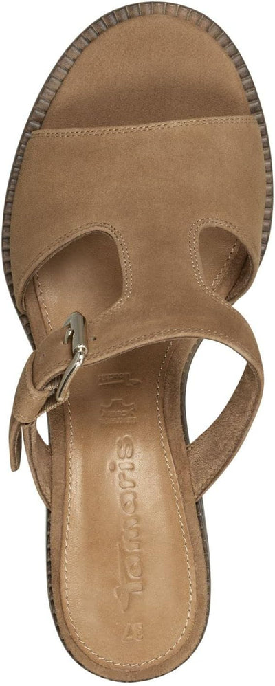 Tamaris Damen Pantolette 1-1-27206-20 weit 40 EU Camel, 40 EU Camel