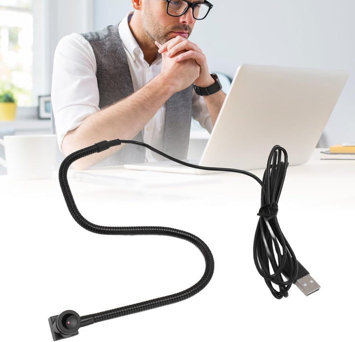 Annadue USB Center Webcam mit Integriertem Mikrofon für PC Laptop, 1080P 2MP USB Autofokus Webcam fü
