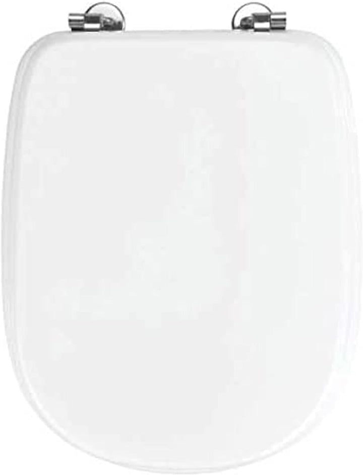 WENKO WC-Sitz Sianna, Toilettensitz aus feuchtigkeitsresistentem, porenfreiem MDF, Befestigung aus r